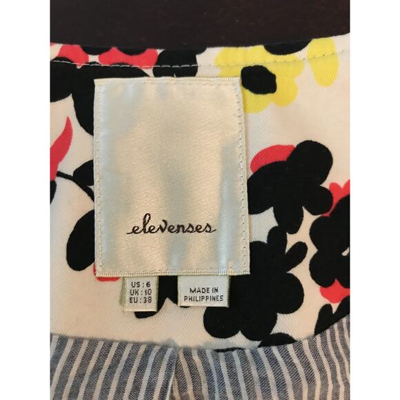 Anthropologie Elevenses Dahlia Pressed Floral Blazer - Size 6 - Picture 5 of 10